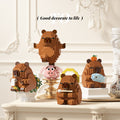 Compatible with lego children's educational toys capybara building blocks assemble toys cartoon dolls boys and girls ornaments