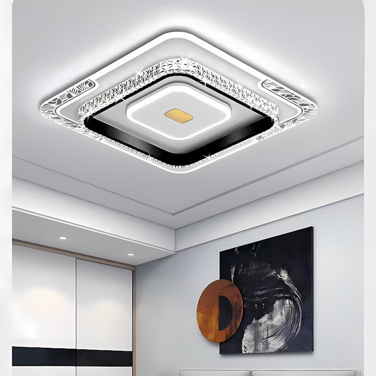 Ultra-thin led ceiling light advanced simple round high-end lamps large rectangular living room light household balcony bedroom light