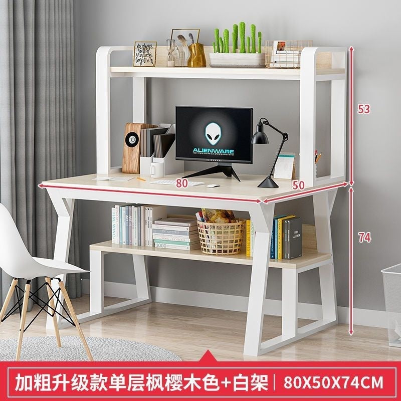 Desk computer desk bookshelf combination home study table minimalist student academic writing desk office desk gaming desk