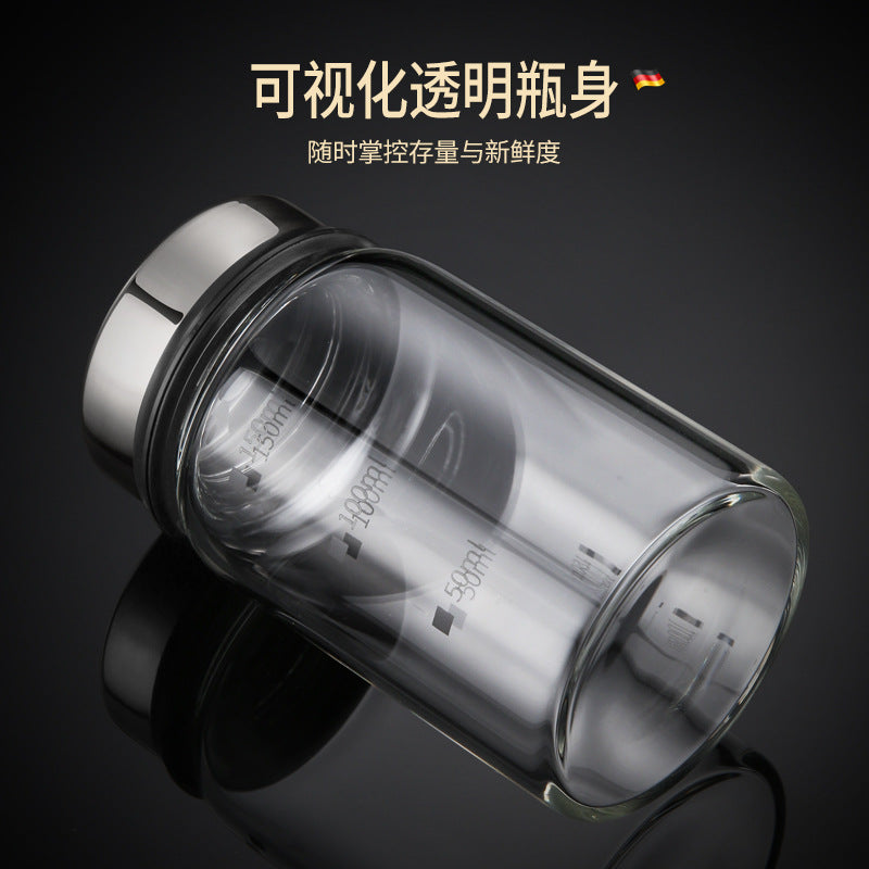 Kitchen Measurement BBQ Seasoning Tank Seasoning Box Seasoning Bottle Seasoning Tank Salt Tank Kitchen Supplies Glass Storage Tank