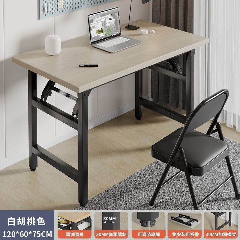 Foldable computer desk desktop desk casual modern home office table bedroom simple study table writing desk