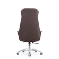 Modern minimalist leather office chair - swivel computer chair for office, adjustable height, manager, supervisor, and executive chair - suitable for home use