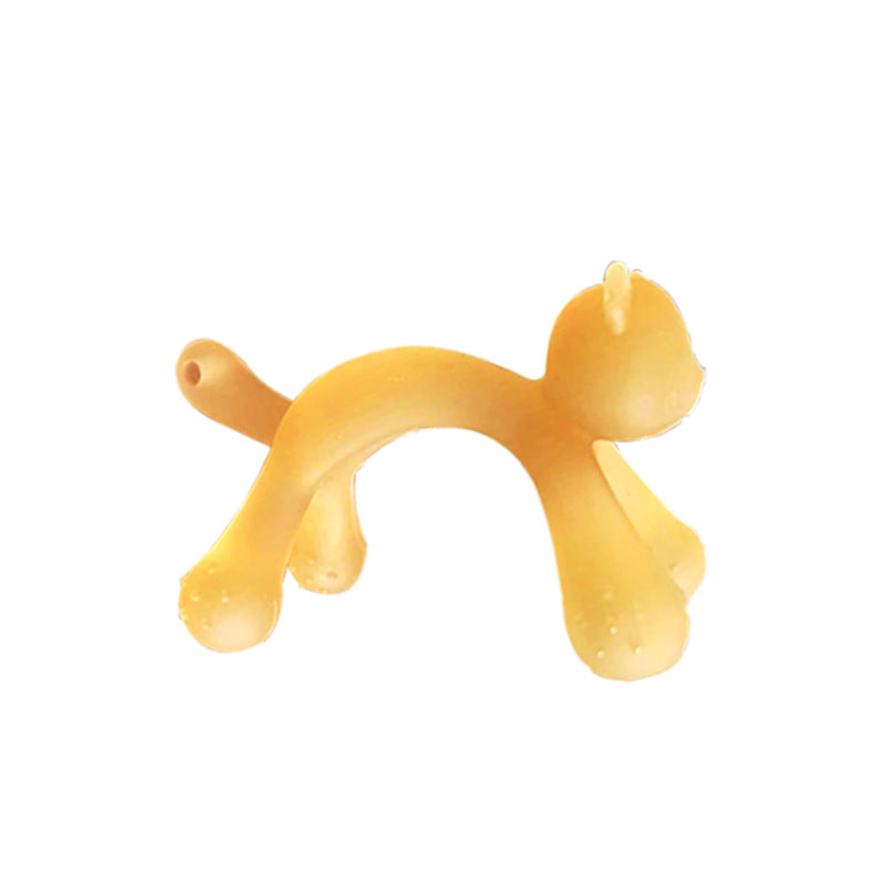 Cartoon toothpaste baby molar stick baby boiled silicone anti-eating hand artifact biting music grinding teeth biting glue toy