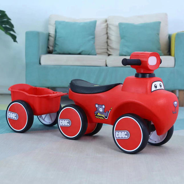 Children's balance car, male and female babies without pedals, yo-yo four-wheel coasting, twisting car, anti-rollover with bucket toy car