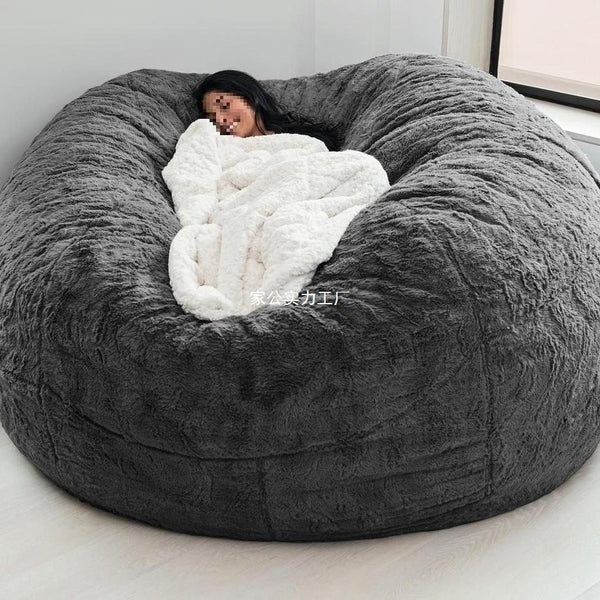 Lazy sofa bean bag artificial fur bean bag Doudou sofa can be sold directly by  5FT6FT7FT source factory