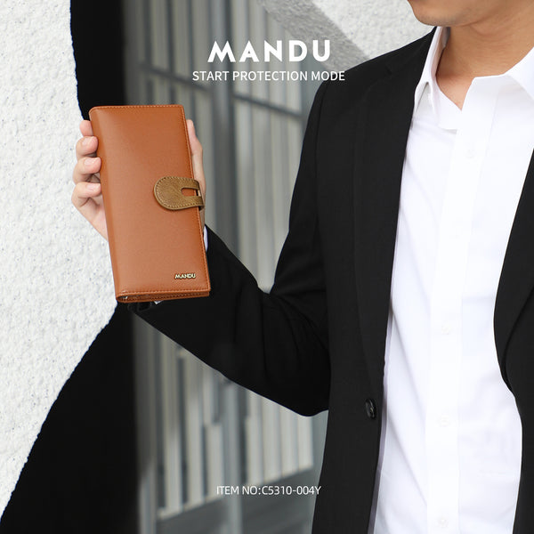 Wesson Men's Wallet Short RFID Anti-theft Brush Change Bag Leather Multi-Card Position Card Bag Advanced Sense Foreign Trade Cross-border