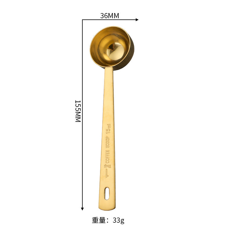 304 stainless steel baking measuring spoon, hanging hole thickened measuring spoon, coffee powder spoon, milk tea powder, fruit powder measuring spoon