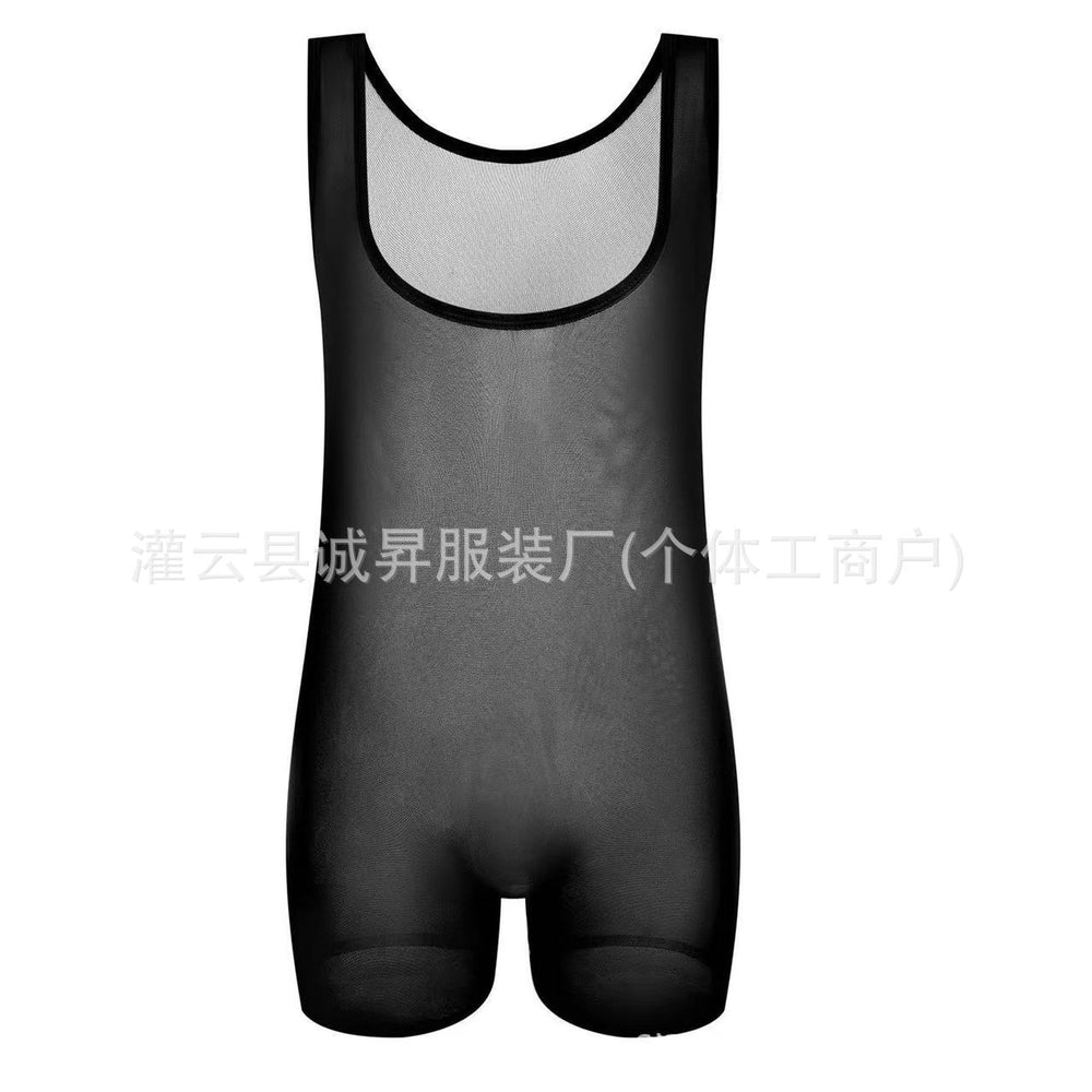 Plus sizefashion cross-border temptation sexy intimates tights high elasticity sexy men one-piece new arrival sexy clothes