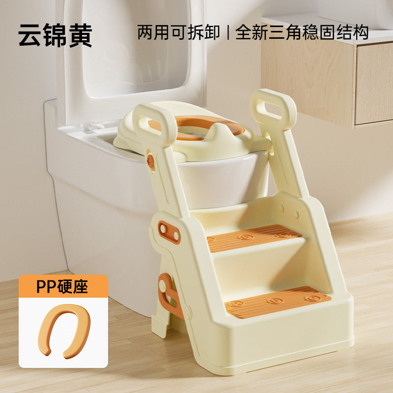 Children's toilet toilet stair type male child female baby special toilet auxiliary pad ladder ladder footstool