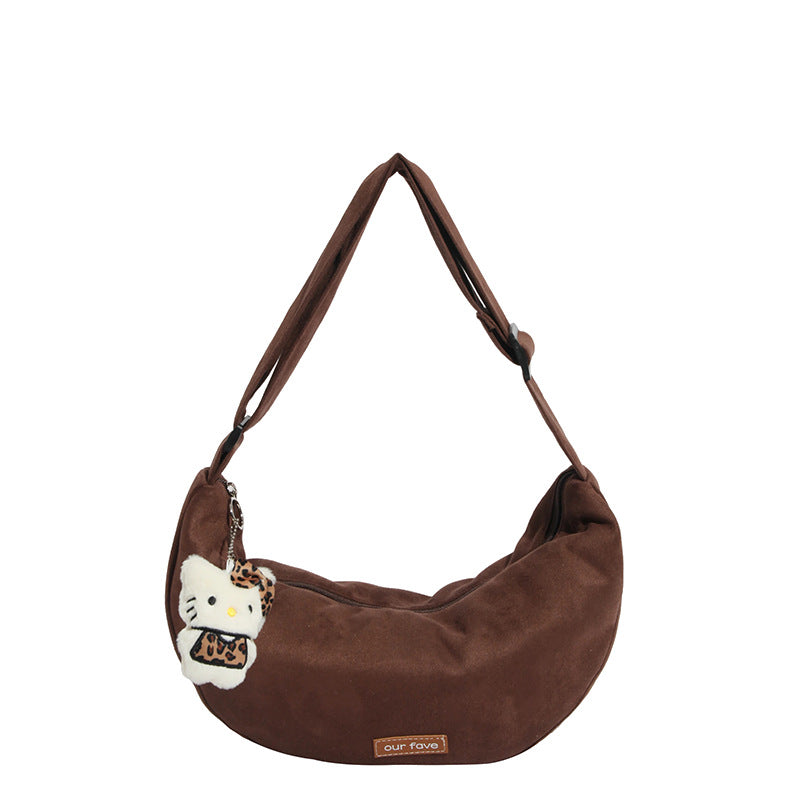 lazy style retro bag for women fall and winter 2025 new style casualniche style shoulder crossbody bag work clothing dumpling bag