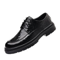 Genuine leather hand-crafted texture dress shoes for men - formal, casual, business, commute, office, soft sole, wedding, groom shoes