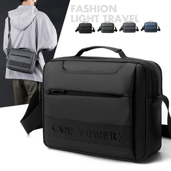 WEPOWER new trendy men's waterproof breast bag simple and atmospheric portable shoulder messenger bag