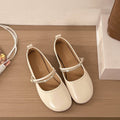 french chic flats: women's  autumn new arrivals - mary janes, flat, soft style, solid color