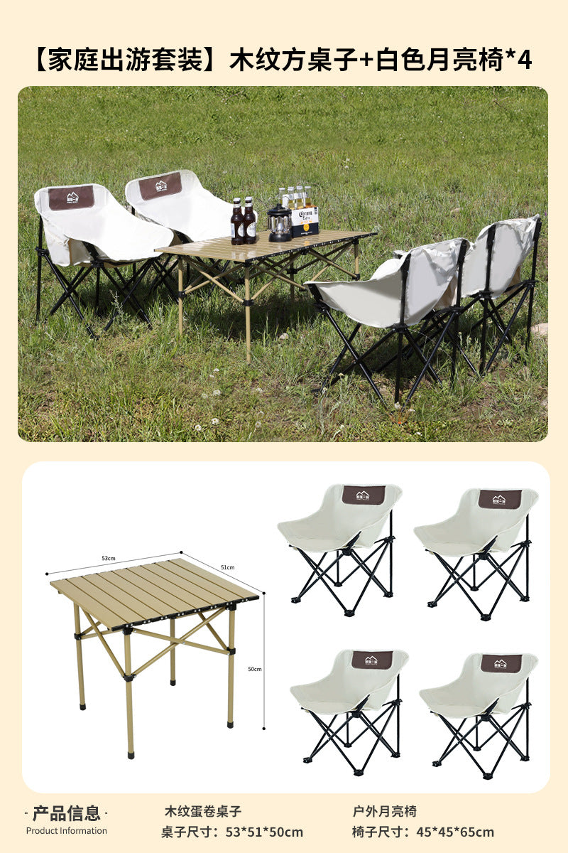 Explorer outdoor foldable chair portable camping style chair picnic table and chair fishing foldable small bench outdoor maza
