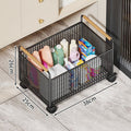 Bathroom cabinet under storage rack laundry detergent bathroom wheeled storage basket wash basin under washbasin movable storage rack