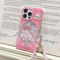 Midsummer afternoon tea iphone 17 pro max phone case - glitter gel, apple 16 anti-drop protective cover, iphone 15 compatible