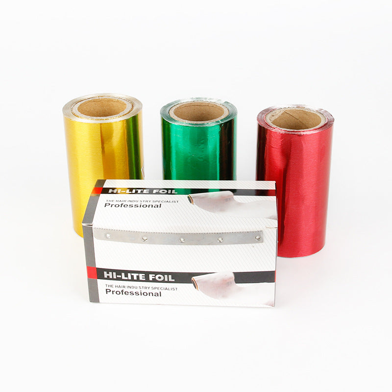 Cross-border Color Bleaching and Dyeing Roll Tin Foil Hair Salon Hair Supplies Tools Perm Highlighting Tin Paper Nail Art Remover Tin Paper