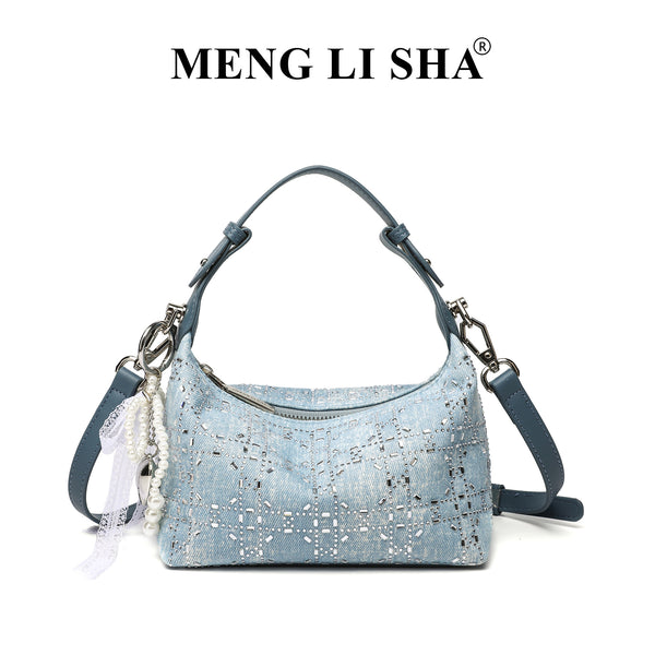 Summer versatile small fresh hand carry lunch box bag 2025 new fashion shoulder underarm bag commuter versatile messenger bag