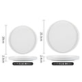 8inch steak plate + 10inch steak plate - rock white - 1 pack
