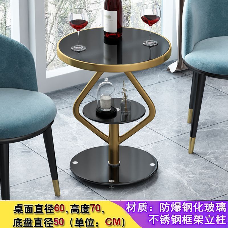 Balcony table and chair set, casual table and chair set, combination tea table, tea table, small coffee table, sofa edge, bedroom tea table and chair