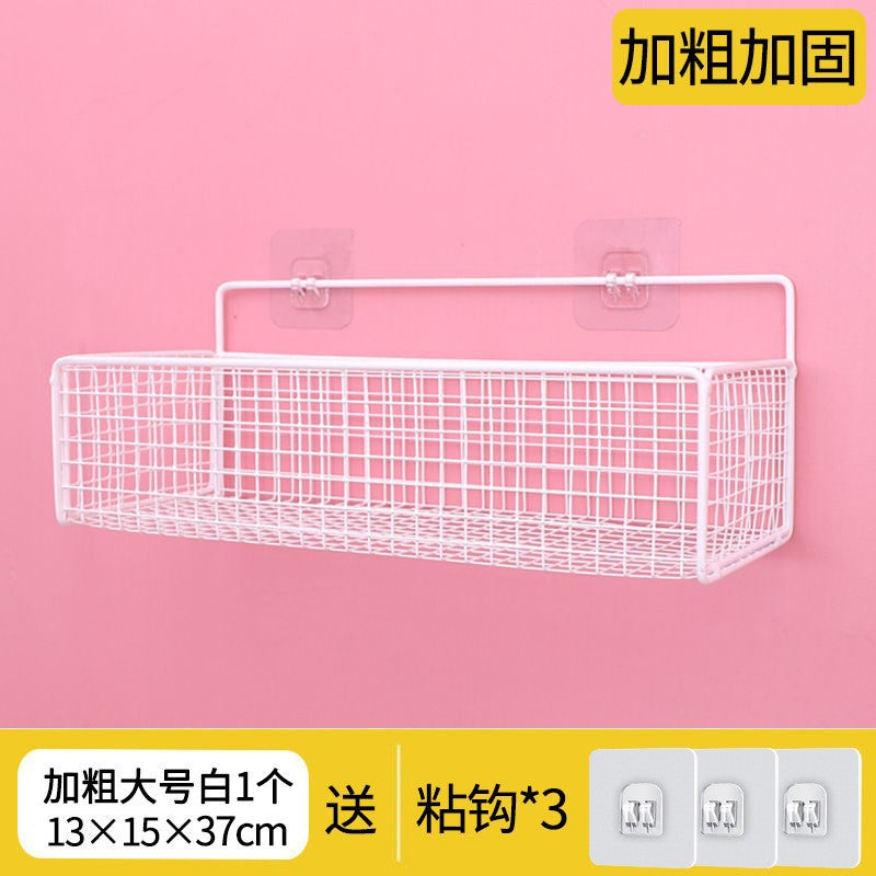 No-drill wall shelf, bedside storage, dorm room hanging basket, bedroom essentials, wall-mounted organizer, perfect for rentals