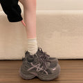 Height-increasing, lightweight, and versatile white sneakers for women. new for spring/autumn 2026, these chunky platform sneakers are perfect for casual wear and sports