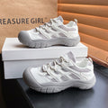 Ugly cute lightweight hiking women's casual 2026 spring and summer new arrivalthick soleeasiest for match round toe spring sports dad shoes for women