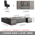 2.8m luxurious double cabinet + boss chair + 3.2m bookcase [package included]