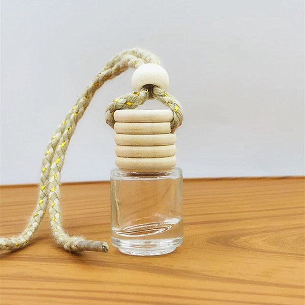 5ml car pendant perfume bottle lanyard glass bottle aromatherapy bottle essential oil refill empty bottle car decoration special shape