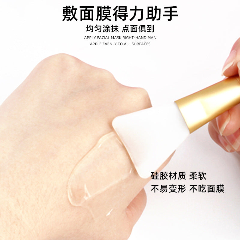 Directly from the manufacturer Slant tail silicone mask brush DIY homemade mask smear soft head convenient film stick beauty tool