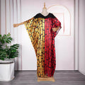 African women's plus size color block maxi dress - cross-border e-commerce, ,  - fleece beaded sequin dress