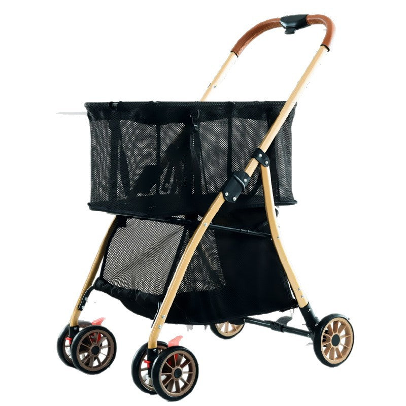 Multi-functional shopping cart - lightweight, one-click foldable, small to medium-sized shopping trolley for on-the-go use