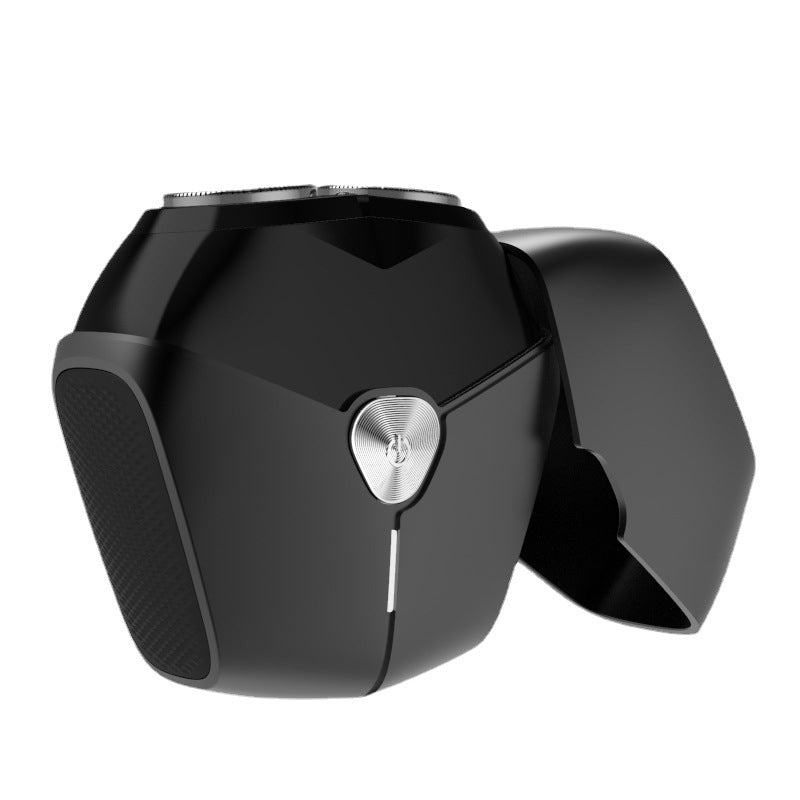 Magnetic blade 8w portable electric shaver, rotary razor, fully washable, rechargeable, ultra-quiet for men