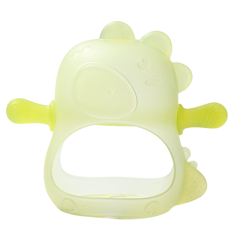 Babe elephant baby toothpaste baby molar stick anti-eating hand artifact baby gnawing glue silicone toy 0-1 years old