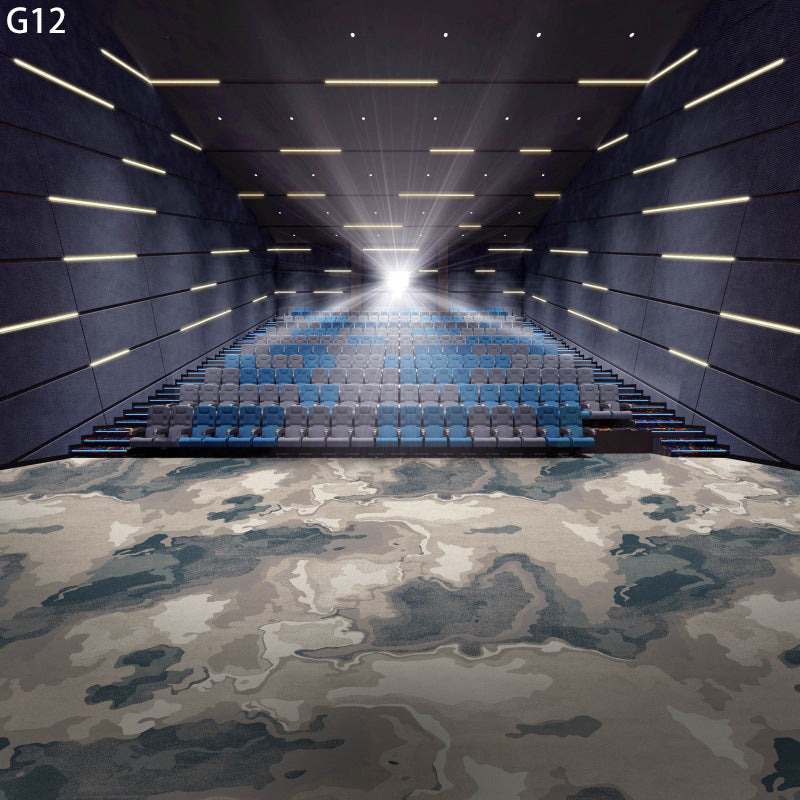 Customized fire-retardant carpet for movie theaters, home theaters, and clubs: soundproofing, noise reduction, and vibration dampening - full coverage installation