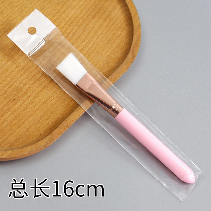 Beauty silicone brush facial mask brush makeup brush soft bristle head brush mud mask beauty tool fan-shaped fruit acid brush