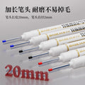 Baolian long-head marker pen, oil-based woodworking special marker pen, ceramic tile special purpose construction site long mouth black red blue deep