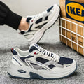 Men's athletic shoes - 2026 new summer collection - breathable mesh sneakers for men - thick-soled running shoes - dad shoes for students