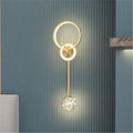 High-end gold black wall lamp bedside lamp decorative background wall starry deer head led new engineering tv wall