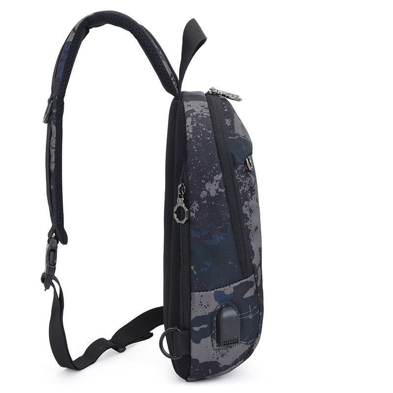 FREE KNIGHT trendy brand small breast bag men's outdoor sports and leisure shoulder bag cross backpack soft messenger bag