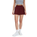 Ice-feeling breathable outdoor sports skirt for women with lining fashion tape tennis skirt yoga fitness skirt d25008