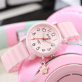 New arrival exam-specific kids quartz watch women's high-looking waterproof student niche style forest style retro women's watch