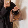 Commuting classy sense super popular hand bag women 2025new arrivaleasiest for match dumpling bag fall and winter maillard shoulder crossbody bag