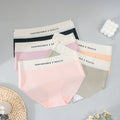European and american cross-border exclusive: women's seamless high-waisted thong panties - color block design, ice silk nylon, high-stretch comfort