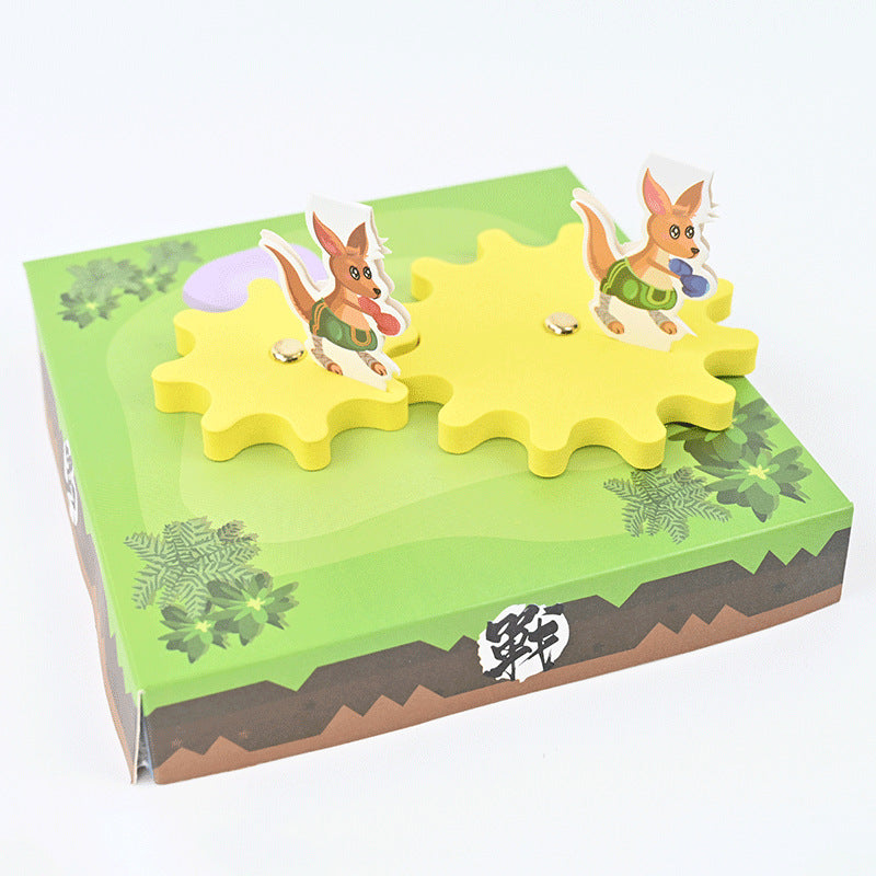 Technology small production competition arena kangaroo gear set kindergarten DIY handmade puzzle steam teaching aids interest