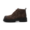 Derby shoes men's winternew arrivalhigh top british big toe bootsretro short boots workwearfleece-linedheattech cotton shoes for men