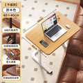 Adjustable height mobile desk with universal wheels, bedside table, reinforced legs, home desk for bedroom, living room, sofa, study table