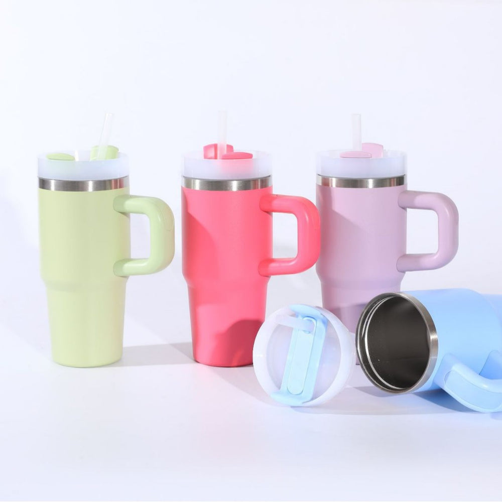 14oz stainless steel car cup mini ice cup macaron thermos cup cross-border convenient cup