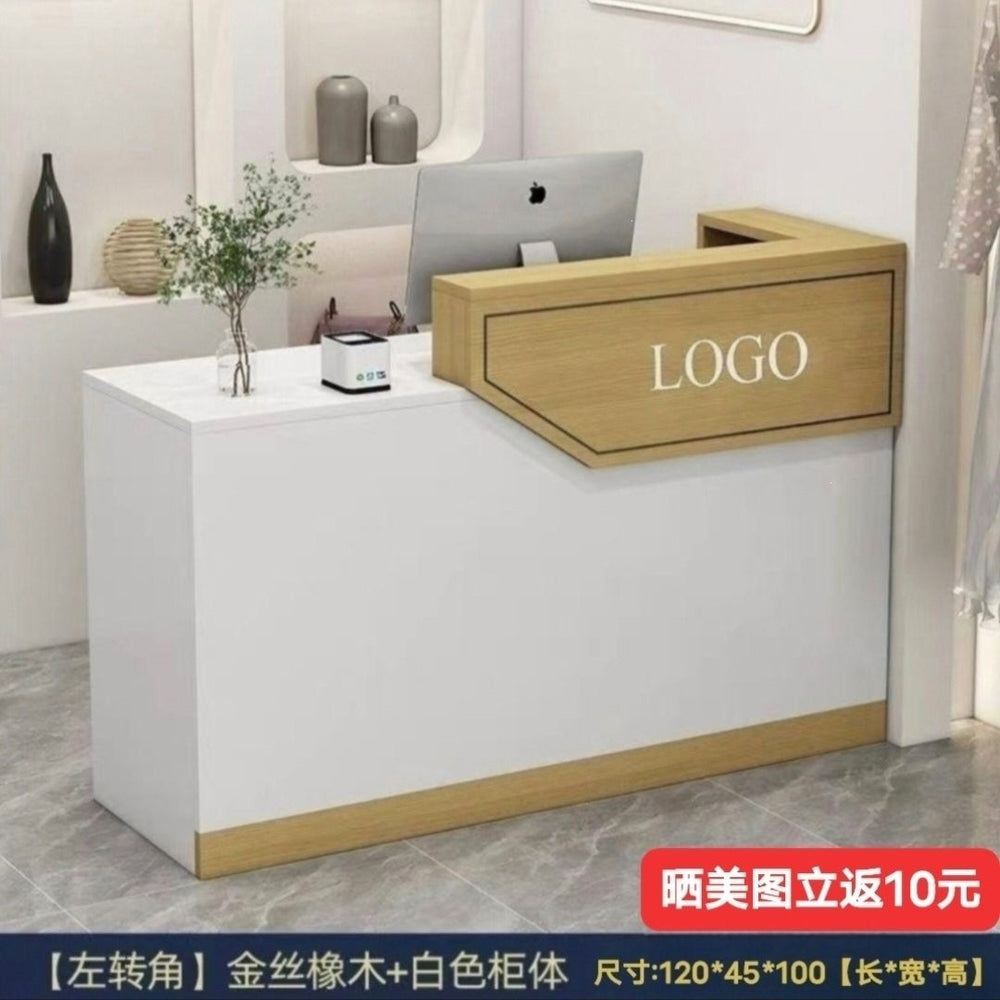 Minimalist modern cashier counter clothing store bar table checkout desk small counter beauty salon front desk bar table