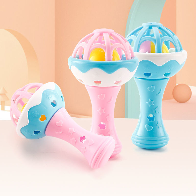 Cross-border export newborn baby toys baby hand rattle boys and girls early education puzzle bell toothpaste bed bell accessories